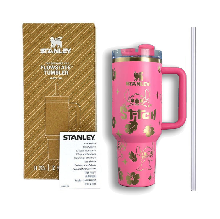 STANLEYSTITCH 40 oz Stainless Steel H2.0 Flowstate Quencher Tumbler-Rose